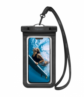 Pokrowiec wodoodporny A601 Universal Waterproof Case czarny TFO Spigen BRA012603