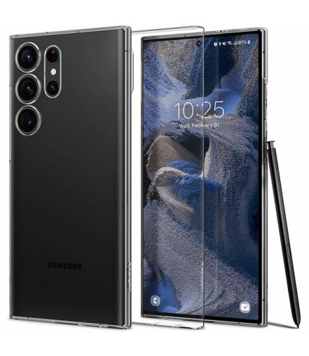 Nakładka AirSkin do Samsung Galaxy S23 Ultra crystal clear TFO Spigen BRA012650