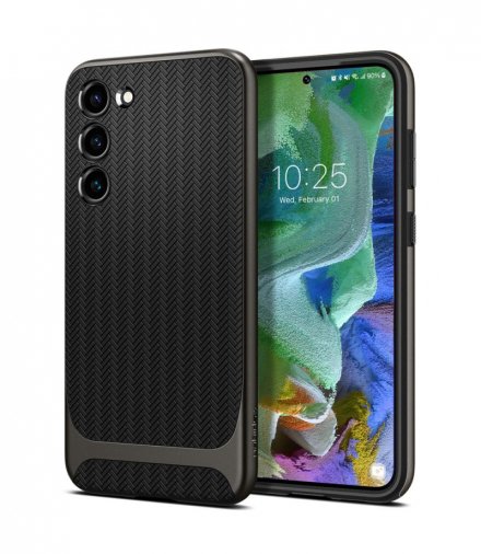 Nakładka Neo Hybrid do Samsung Galaxy S23 gunmetal TFO Spigen BRA012677