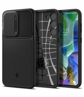 Nakładka Optik Armor do Samsung Galaxy S23 czarna TFO Spigen BRA012682