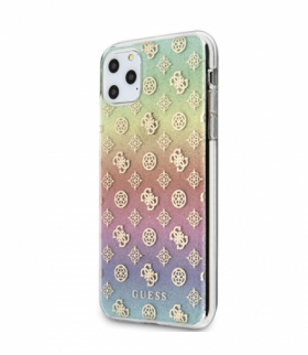 Nakładka do iPhone 11 Pro Max GUHCN65PEOML wielokolorowe hard case Iridescent 4G Peony TFO Guess GSM096054