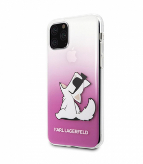 Nakładka do iPhone 11 Pro KLHCN58CFNRCPI różowy hard case Choupette Fun TFO Karl Lagerfeld GSM096091