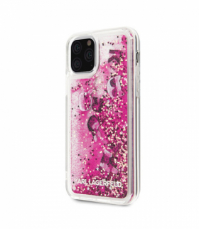 Nakładka do iPhone 11 Pro KLHCN58ROPI różowo-złoty hard case Glitter TFO Karl Lagerfeld GSM097047