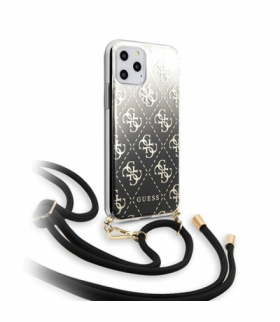 Nakładka iPhone 11 Pro Max GUHCN65WO4GBK czarne hard case 4G Electroplated Gradient TFO Guess GSM099194