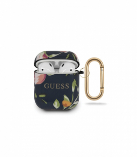 Etui do AirPods GUACA2TPUBKFL03 niebieskie Flower Collection TFO Guess GSM102719