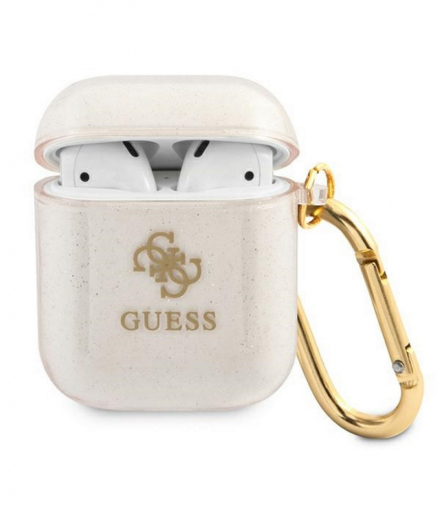 Etui do AirPods GUA2UCG4GD złote Glitter Collection TFO Guess GSM111158