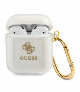 Etui do AirPods GUA2UCG4GT przeźroczyste Glitter Collection TFO Guess GSM111161