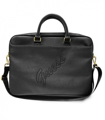 Torba, etui, pokrowiec do laptopa GUCB15PUSASBK 15" czarna Saffiano Script TFO Guess GSM111295