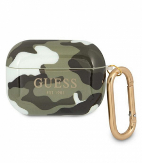 Etui do AirPods Pro GUAPUCAMA khaki Camo Collection TFO Guess GSM111366