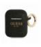 Etui do AirPods GUA2SGGEK czarne Silicone Glitter TFO Guess GSM111392