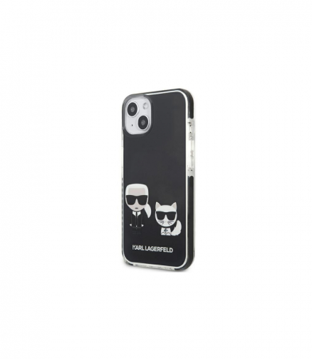 Nakładka do iPhone 13 KLHCP13MTPEKCK czarna hard case Iconic Karl & Choupette TFO Karl Lagerfeld GSM114819