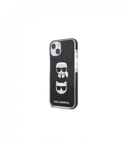 Nakładka do iPhone 13 Pro KLHCP13LTPE2TK czarna hard case Iconic Karl & Choupette TFO Karl Lagerfeld GSM114828