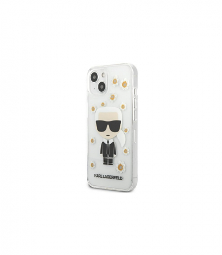 Nakładka do iPhone 13 KLHCP13MHFLT przeźroczysta hard case Flower Iconic TFO Karl Lagerfeld GSM114931