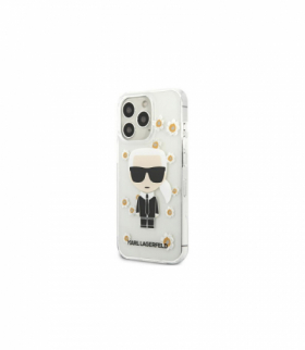 Nakładka do iPhone 13 Pro Max KLHCP13XHFLT przeźroczysta hard case Flower Iconic TFO Karl Lagerfeld GSM114933