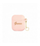 Etui do Airpods / Airpods 2 GUA2LSCHSP różowe Silicone Heart Charm TFO Guess GSM115078