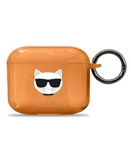 Etui do Airpods 3 KLA3UCHFO pomarańczowe Choupette TFO Karl Lagerfeld GSM111718