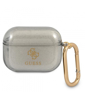 Etui do AirPods Pro GUAPUCG4GK czarne Glitter Collection TFO Guess GSM111164