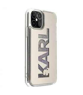 Nakładka do iPhone 12 Pro Max 6,7" KLHCP12LKLMLGR srebrne hard case Mirror Liquid Glitter Karl TFO Karl Lagerfeld GSM106035