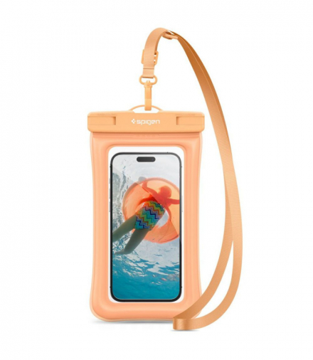 Uniwersalne etui wodoodporne A610 pomarańczowe TFO Spigen BRA012858