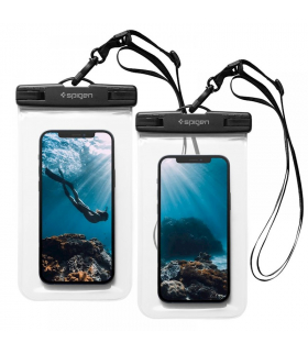Etui uniwersalne wodoodporne 2-pack A601 crystal clear TFO Spigen BRA011550