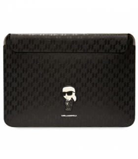 Wsuwka, etui KLCS16SAKHPKK 16” czarna Sleeve Mono Saffiano Ikonik TFO Karl Lagerfeld GSM175870