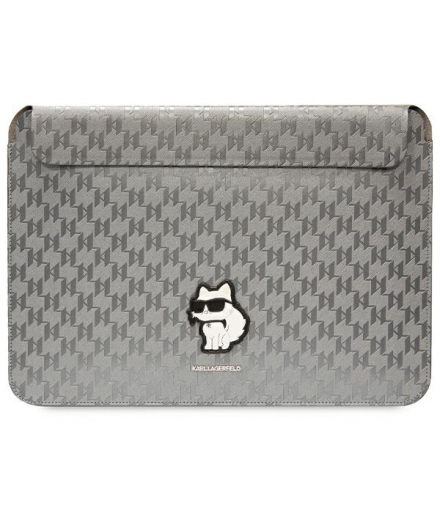 Wsuwka, etui KLCS16SAKHPCK 14” srebrna Sleeve Mono Saffiano Choupette TFO Karl Lagerfeld GSM175874