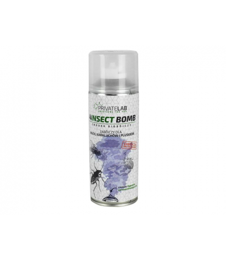 Insect bomb 400ml Preparat owadobójczy cypermetryna 0,5%, tetrametryna 0,2%. LXDD17