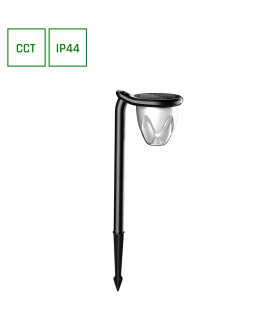 Lampa solarna SOLARA BRILO 1W CCT IP44 CZARNY wbijana/naścienna SPECTRUM