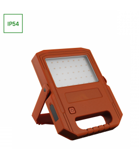 Naświetlacz roboczy przenośny SOLARNY 3 moce świecenia NOCTIS SOLARIS TECHNIC 10W CW IP54 POMARAŃCZOWY SPECTRUM