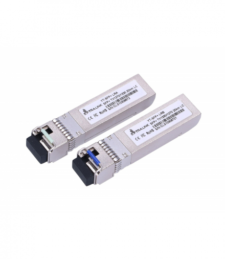 Extralink SFP+ 10G Moduł SFP+ WDM 10Gbps 1270/1330nm, single mode, 20km, LC, DOM, para EXTRALINK EX.6211