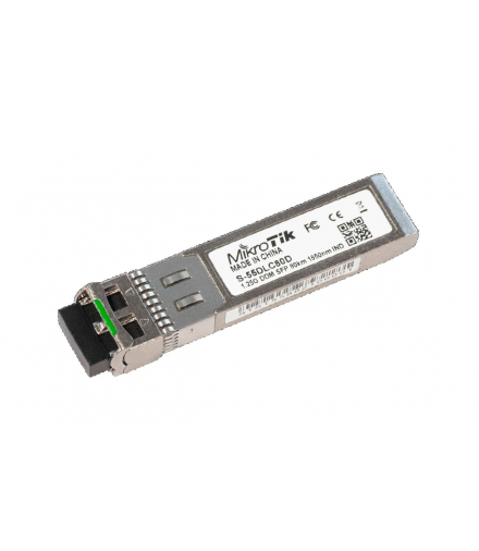 MikroTik S-55DLC80D Moduł SFP 1,25Gb/s, 2x LC, 1550nm, 80km, DDM, Jednomodowy MIKROTIK S-55DLC80D