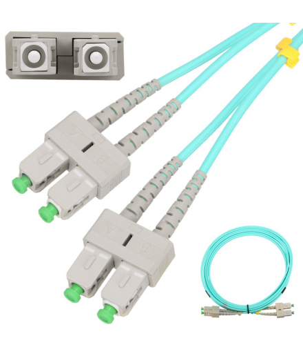 Extralink SC/APC-SC/APC Patchcord Wielomodowy, OM3, Duplex, 3mm, 5m EXTRALINK EX.1292
