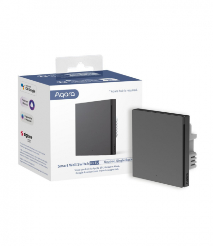 AQARA SMART WALL SWITCH H1 GREY ŁĄCZNIK POJEDYNCZY (WITH NEUTRAL, SINGLE ROCKER) AQARA WS-EUK03-G