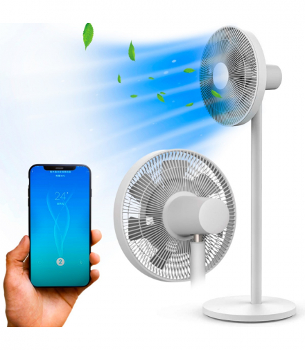 SmartMi Standing Fan 2S Wentylator stojący Biały, Wbudowany akumulator 2800mAh, ZLBPLDS03ZM SMARTMI