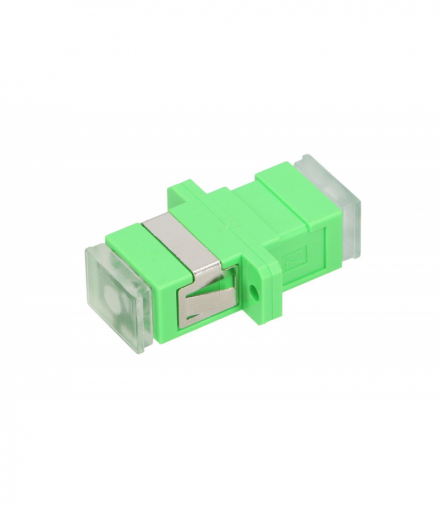 Extralink SC/APC Adapter Jednomodowy, Simplex, z bezbarwnymi zaślepkami EXTRALINK EX.13520