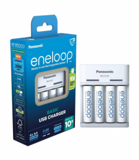 Panasonic ładowarka Basic USB + 4x AA Eneloop 2000 mAh TFO AKRAOAKUPAN00089