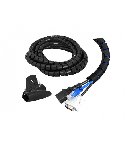 Organizator maskownica kabli ORG01, czarny. LXORG01