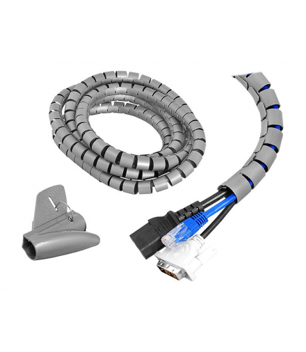 Organizator maskownica kabli ORG02, szary. LXORG02