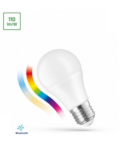 Żarówka LED GLS 8,5W E27 230V RGBW+CCT+DIM BTM Spectrum SMART Easy Smart Spectrum WOJ+14628