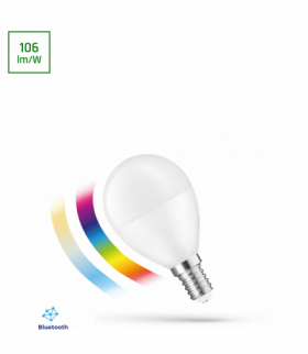 Żarówka LED KULKA 4,9W E14 230V RGBW+CCT+DIM BTM Spectrum SMART Easy Smart Spectrum WOJ+14630