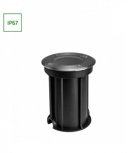 OPRAWA LUKKA CONNECT GU10 250V IP67 fi110x140 SZARY OKRĄGŁA gruntowa, najazdowa, przelotowa Spectrum SLIP012015
