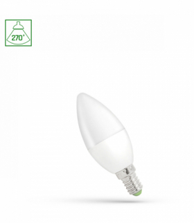 ŻARÓWKA LED ŚWIECOWA E14 230V 1W WW SPECTRUM WOJ+14451_1W