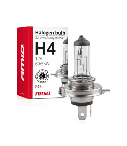 Żarówka H4 12V 60/55W AMIO LX01268