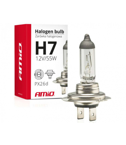 Żarówka H7 12V 55W filtr UV AMIO LX01156