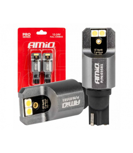 Żarówki LED CANBUS PRO T15E W16W 54x4014 SMD White 12/24V AMIO LX03581
