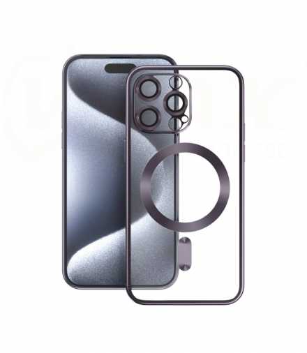 Nakładka Electroplating Mag TPU do iPhone 15 6,1" fioletowa TFO Vmax GSM177000
