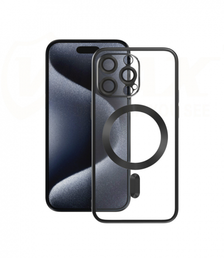 Nakładka Electroplating Mag TPU do iPhone 15 Plus 6,7" czarna TFO Vmax GSM177002