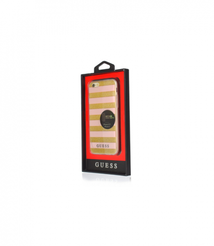 Nakładka do iPhone 6 / 6S GUHCP6STGPI różowa hard case Ethnic Chic Stripes 3D TFO Guess GSM041547