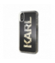 Nakładka do iPhone X / XS KLHCPXKAGBK transparentna hard case Karl Logo TFO Karl Lagerfeld GSM045516