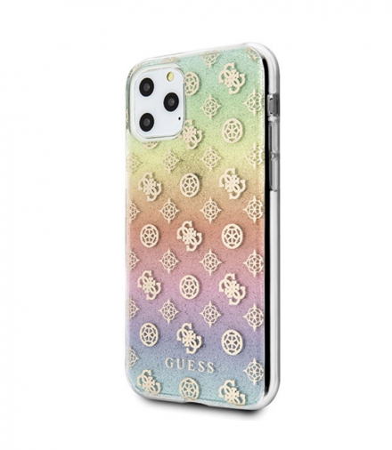 Nakładka do iPhone 11 Pro GUHCN58PEOML wielokolorowe hard case Iridescent 4G Peony TFO Guess GSM096053
